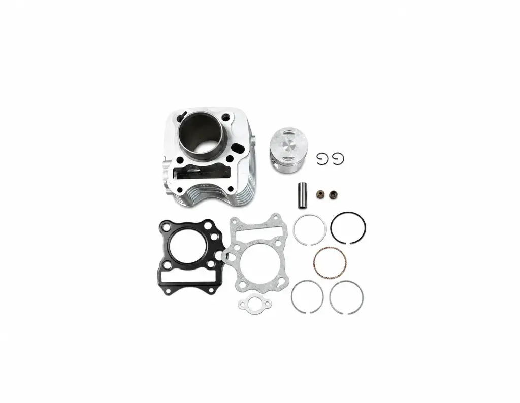 CILINDRO KIT - AX4 / GD115 EVO - ( SUZUKI ) - ( D: 50.65mm - H: 95.55mm - P: 14mm - PISTON PLANO ) - COLOR PLATA