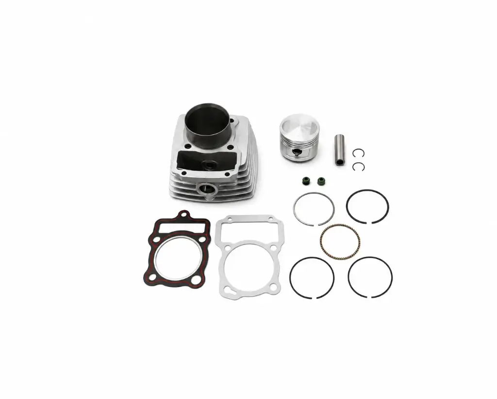 CILINDRO KIT - CG150 / XY 150 UTILITARIA - ( D:62mm - P:15mm - H:98.00mm - PISTON CONVEXO ALTO ) - COLOR PLATA