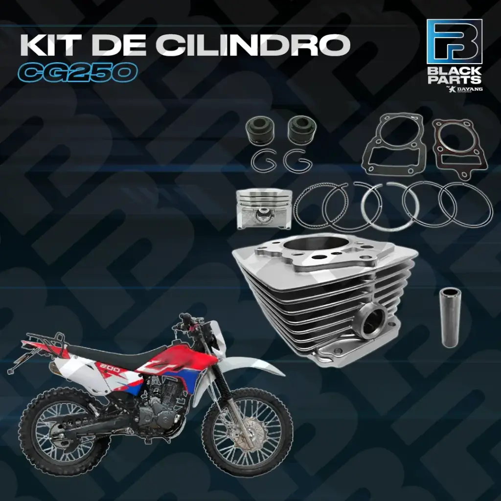 KIT DE CILINDRO (PISTÓN, CILINDRO+JUNTA+ANILLO+PIN) CG250 