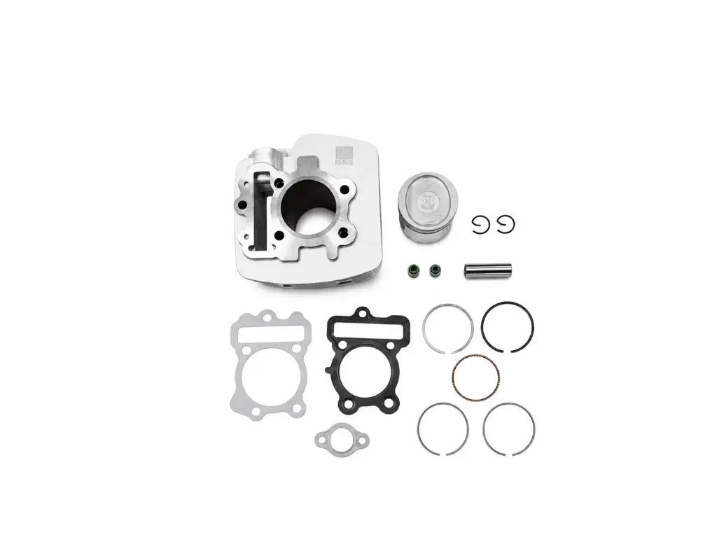 CILINDRO KIT - BOXER 150 - ( D: 56mm - H: 95.80mm - P: 14mm - PISTON CONCAVO ) - COLOR GRIS