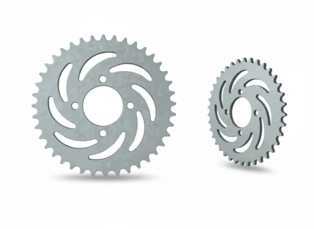 CATALINA ACERO 1045 - R. ZINC  428H 38T - 4H - ØINT: 52 mm - AX100