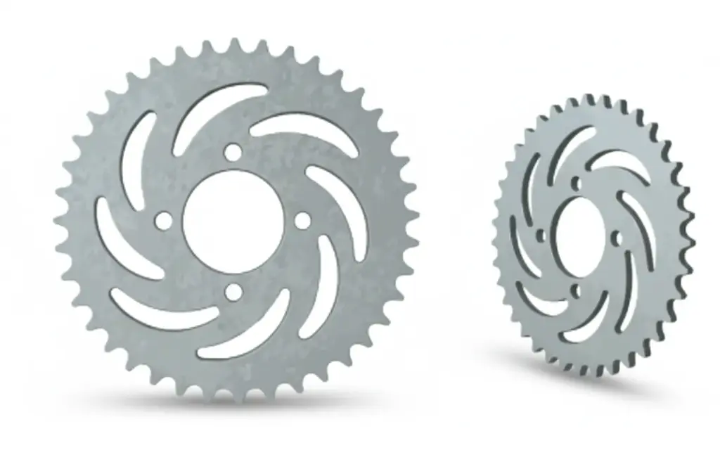 CATALINA ACERO 1045 - R. ZINC 428H 42T - 4H - ØINT: 52 mm - AX100