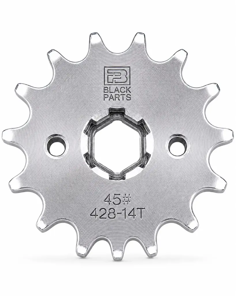 PIÑON - GN125 - 428H - 14T - 2H - 2,00mm - R. ZINC 