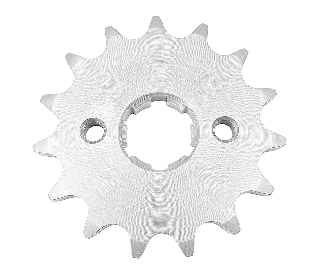 PIÑON MOTRIZ ACERO 1045 - R. ZINC  428H 14T - 2 HUECOS - 6,20mm - CG125