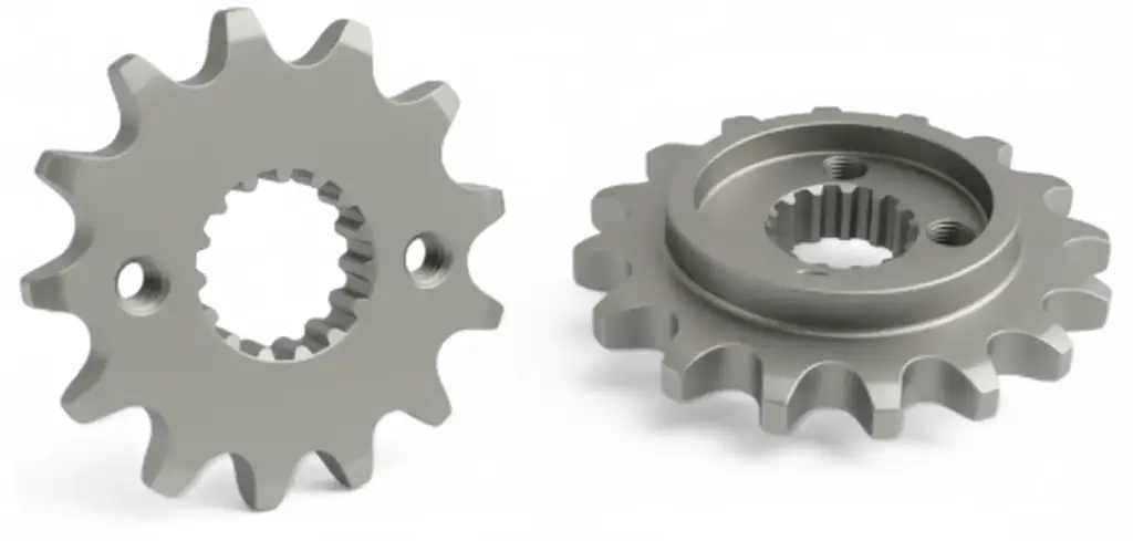 PIÑON MOTRIZ ACERO 1045 - R. ZINC 520 13T - 2 HUECOS - 4,00mm  - XR250 TORNADO 