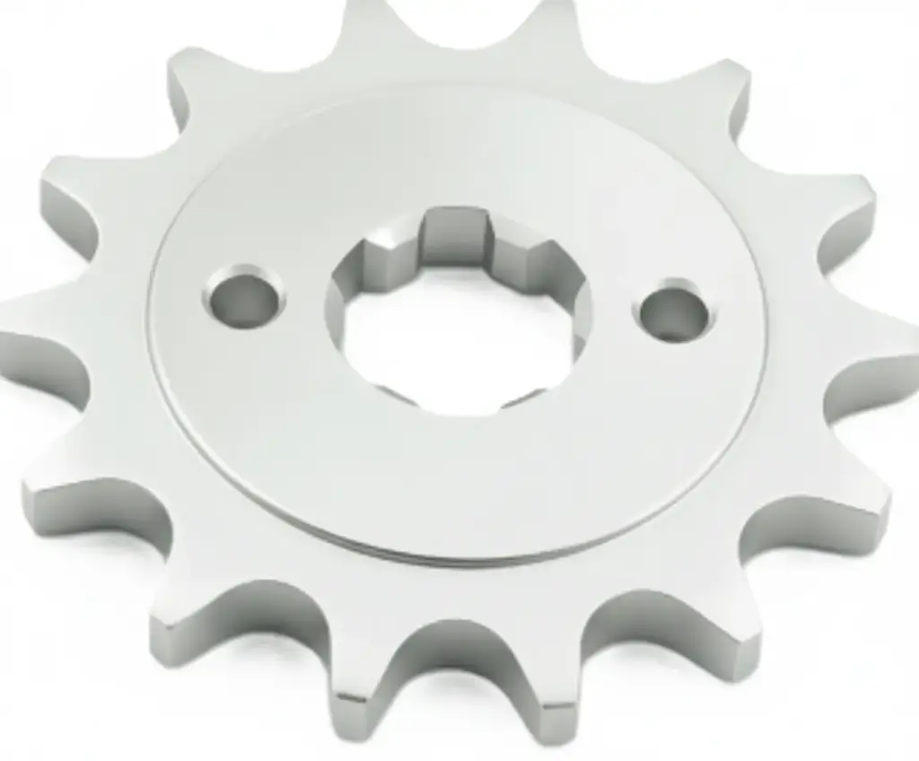 PIÑON MOTRIZ ACERO 1045 - R. ZINC 520H 14T - 2 HUECOS - 6,20mm  - PULSAR 200NS