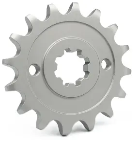 PIÑON MOTRIZ ACERO 1045 - R. ZINC  428H 15T - 2 HUECOS - 4,60mm - PULSAR 135LS 