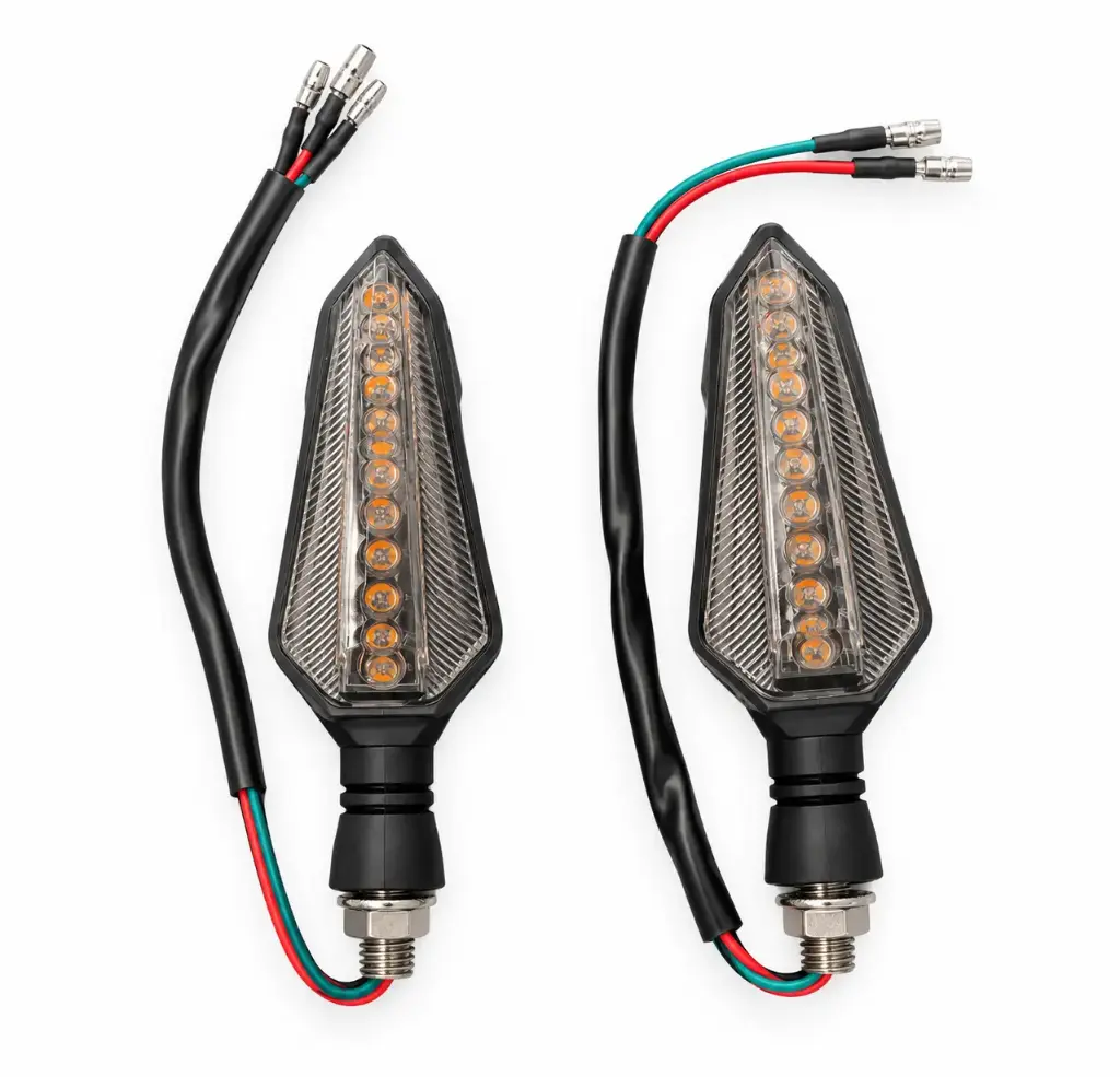 DIRECCIONAL LED - UNIVERSAL - TIPO ESCUDO - ( AMARILLO - AZUL )