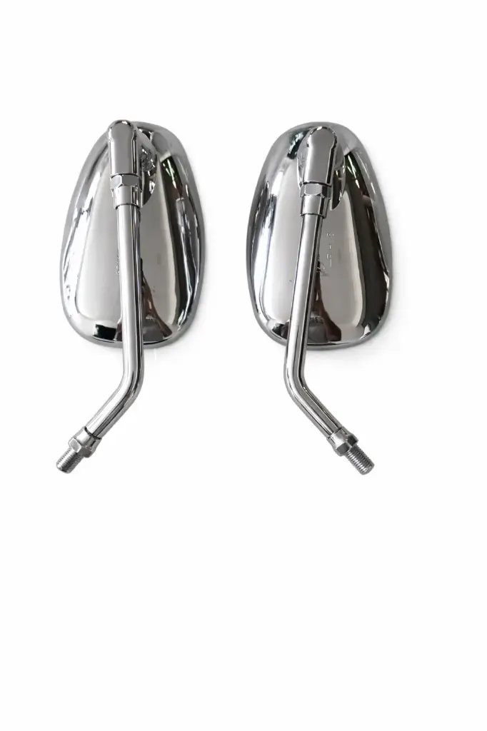 ESPEJO RETROVISOR OVALADO CROMADO - PANDILLERA