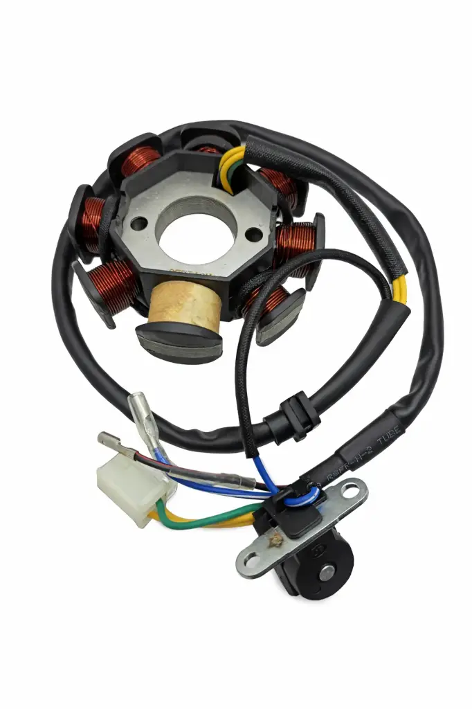 BOBINA DE CORONILLA GY6-125 - FATTY 150 - PASOLA 8 MODULOS - 2 HUECOS - 5 CABLES