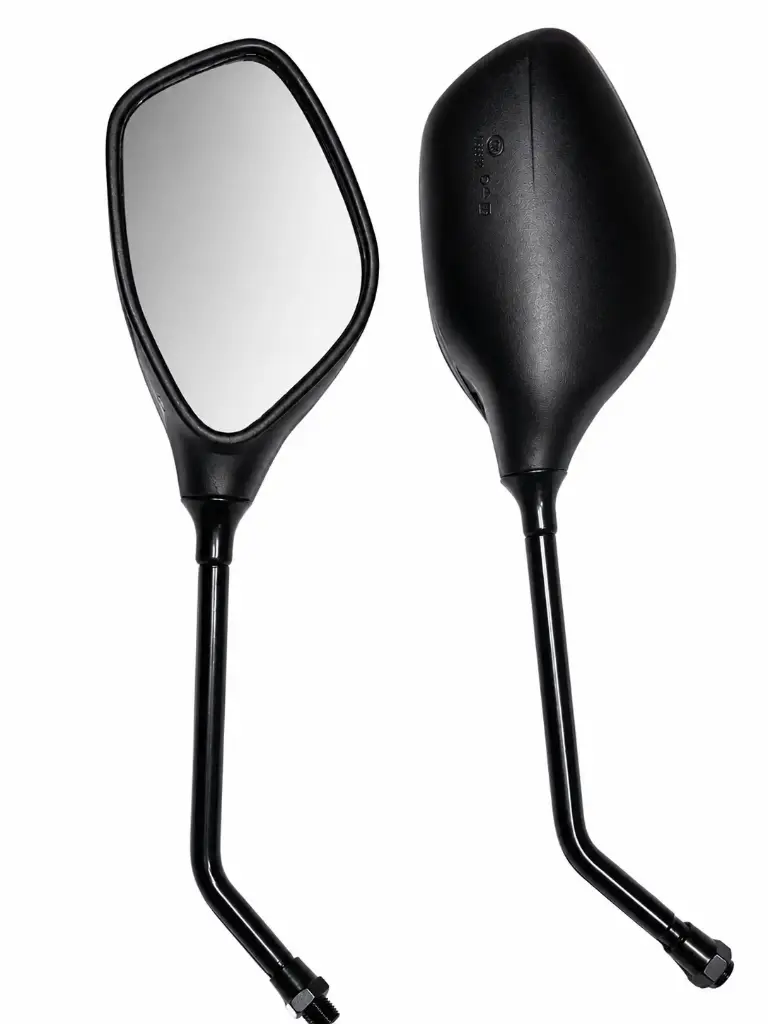 ESPEJO RETROVISOR OVALADO NEGRO - 10mm