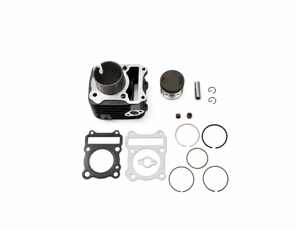 CILINDRO KIT - BENELLI TNT15 - 150cc - ( D: 57.00mm - H: 103.45mm - P: 14mm - PISTON PLANO ) - COLOR GRIS