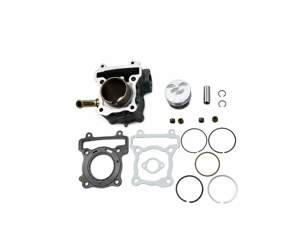 CILINDRO KIT - BENELLI TNT150cc - ( D: 57.08mm - H: 90.90mm -P: 14mm - PISTON CONVEXO ) - COLOR GRIS