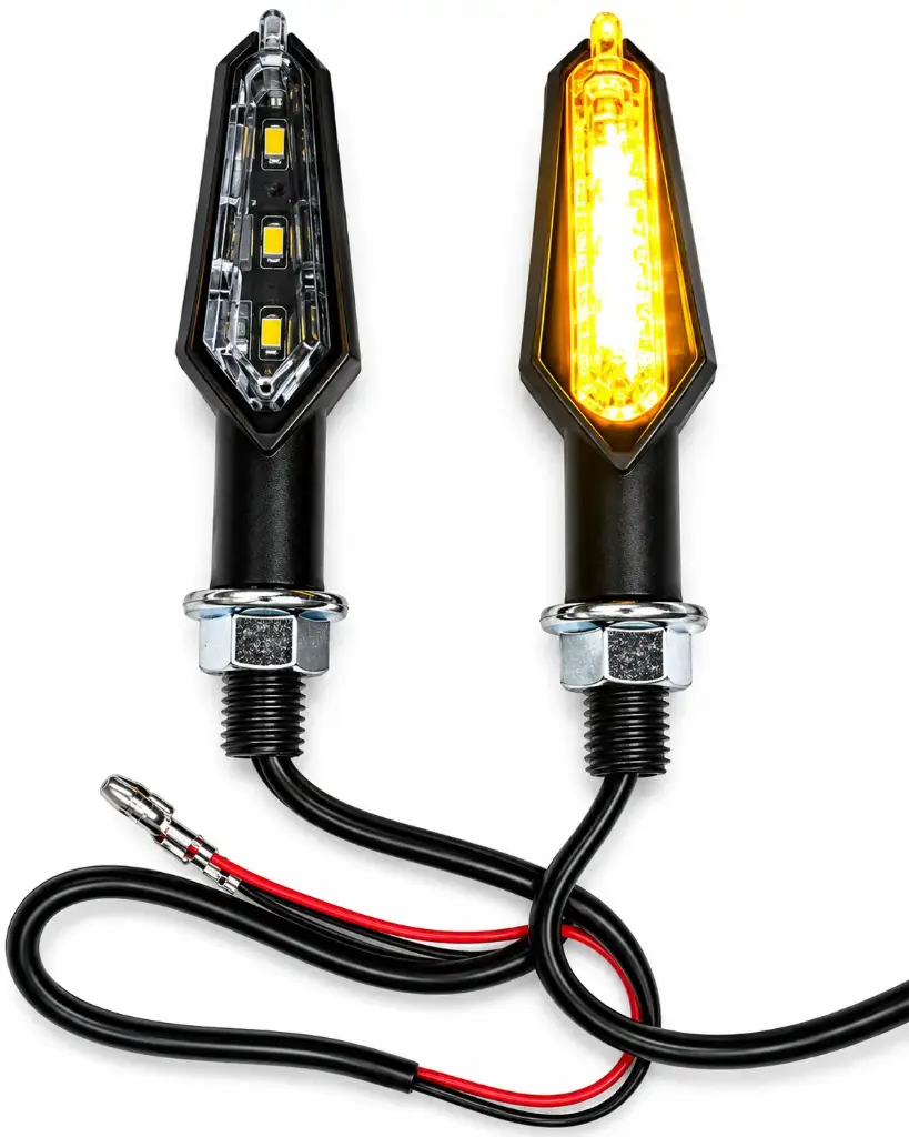 GUIA DIRECCIONAL  LED UNIVERSAL - LUZ AMARILLO / DOBLE LUNA