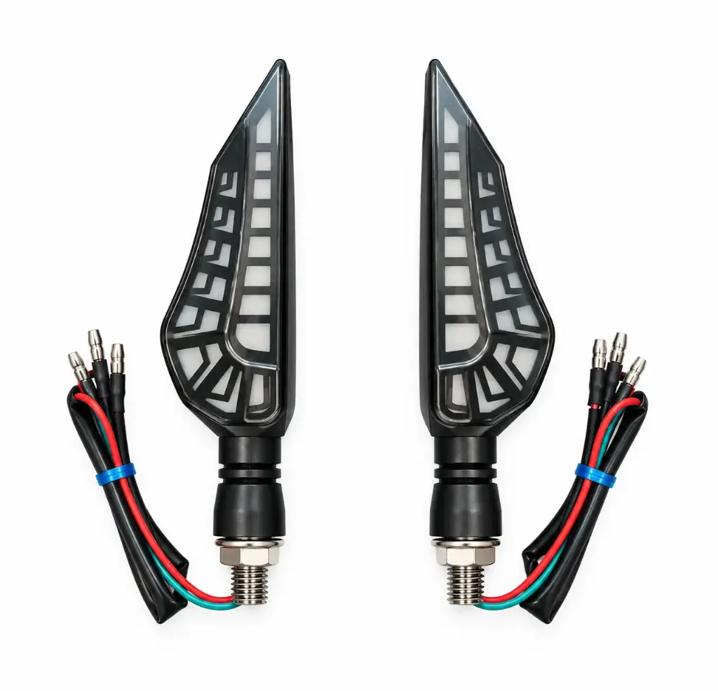 DIRECCIONAL LED - UNIVERSAL - TIPO ALA - ( LUZ AZUL - AMARILLA )