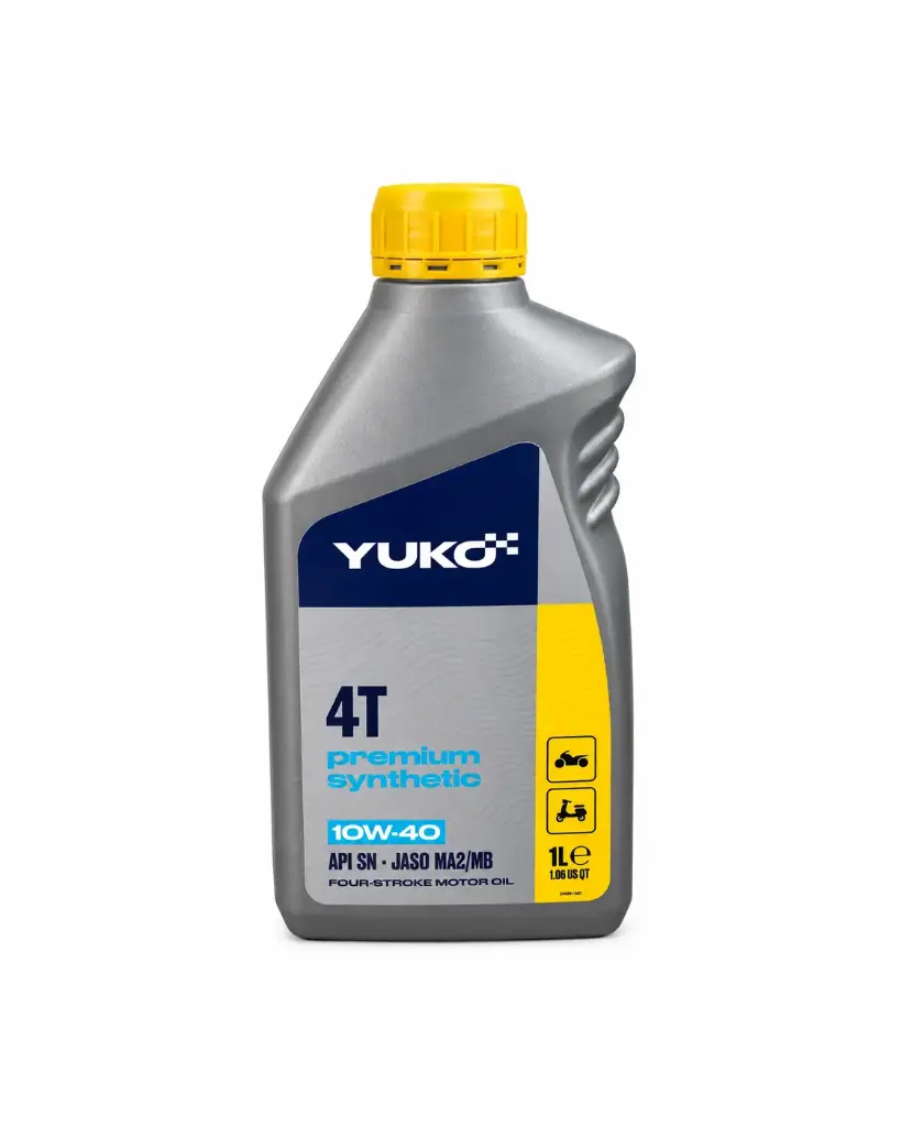 YUKO - ACEITE PREMIUM SYNTHETIC - 4T - 10W40 - (1L)