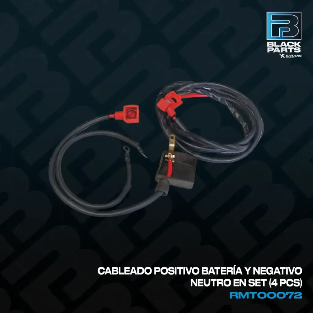 CABLEADO POSITIVO BATERÍA Y NEGATIVO NEUTRO DE SETX4PCS  VX200ZK 7-10