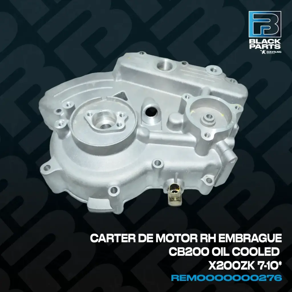 TAPA DE MOTOR RH (EMBRAGUE) CB200 / MOTO-TAXI  / MOTOR.1 / VYCAST 200ZK / RCJ