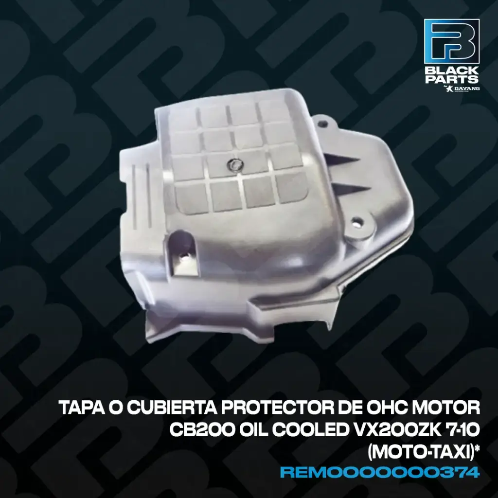 TAPA O CUBIERTA PROTECTOR DE OHC MOTOR CB200 / MOTO-TAXI  / MOTOR.1 / VYCAST 200ZK / RCJ