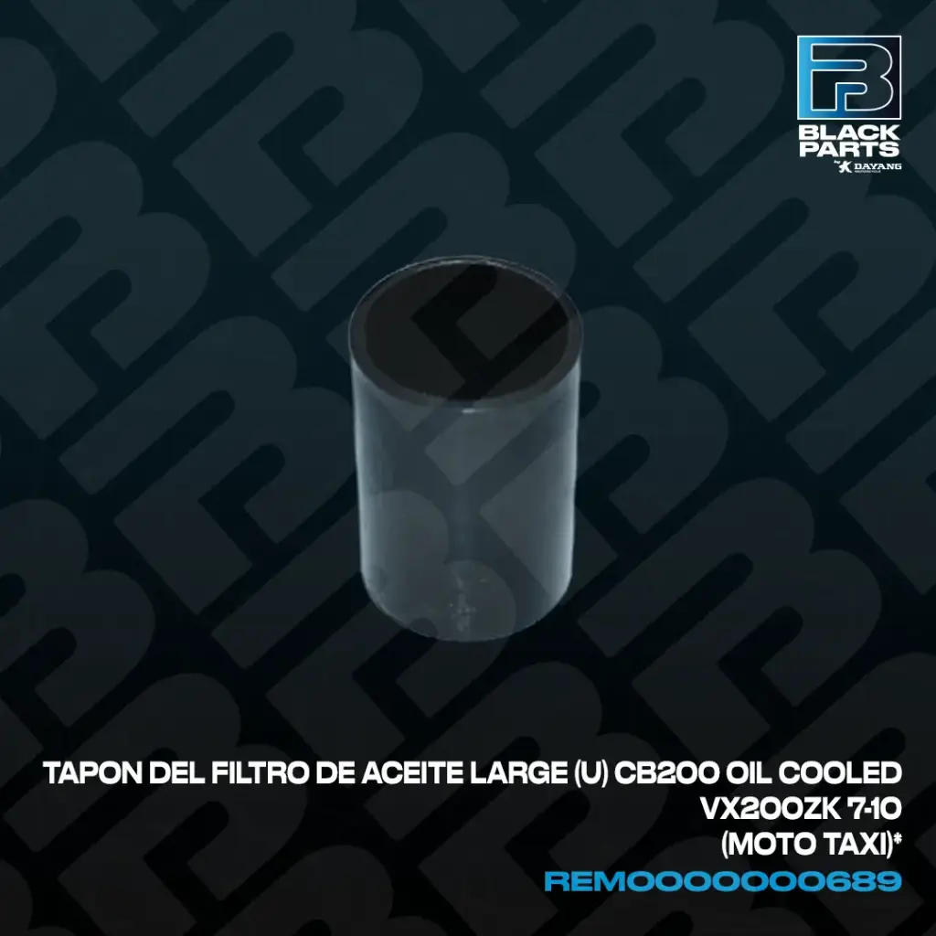 TAPON DEL FILTRO DE ACEITE LARGE (U) CB200 OIL COOLED VX200ZK 7-10