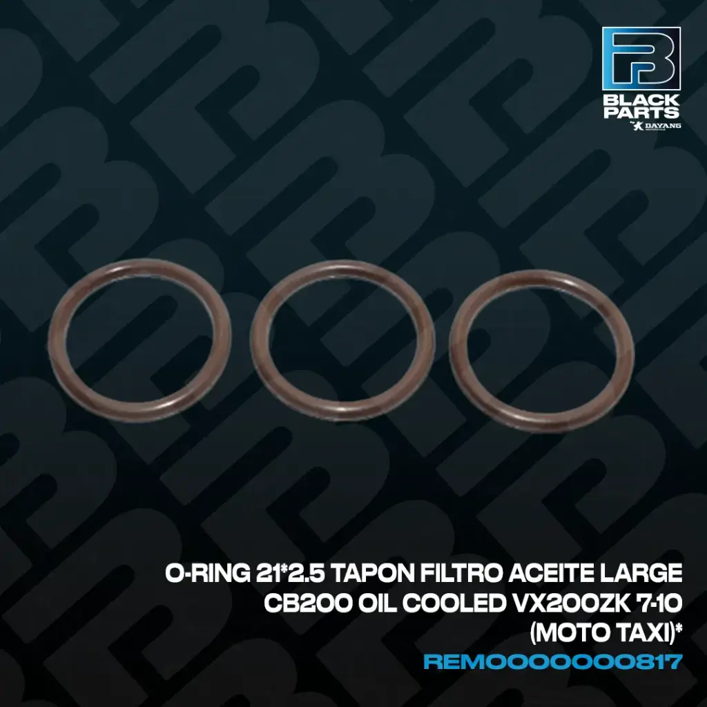 O-RING 212.5 TAPON FILTRO ACEITE LARGE CB200 OIL COOLED VX200ZK 7-10