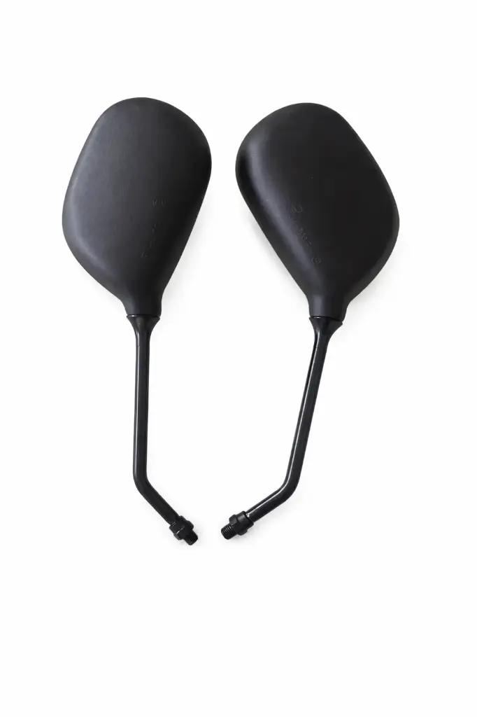 ESPEJO RETROVISOR OVALADO NEGRO - 10mm (REP5045)