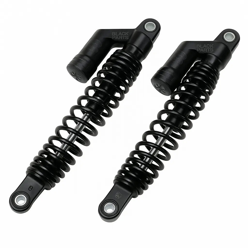 AMORTIGUADOR POSTERIOR PULSAR 135LS (PAR) (NEGRO CON RESORTE NEGRO LT: 400 mm)