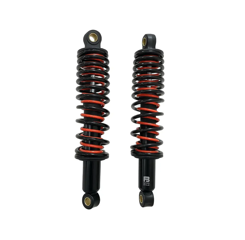 AMORTIGUADOR POSTERIOR PLATINA 100 (NEGRO RESORTE DORADO LT: 375 mm)