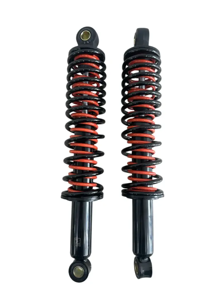 AMORTIGUADOR POSTERIOR PLATINA 100 (NEGRO CON RESORTE DORADO LT: 375 mm)