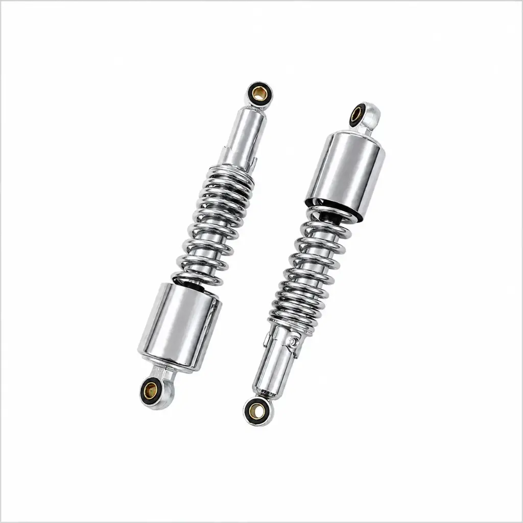 AMORTIGUADOR - GN125 - ( CROMADO - R. CROMADO - LT: 340mm - POSTERIOR )