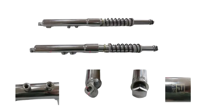 BARRAS TELESCOPICAS I/D CROMADA  AX100