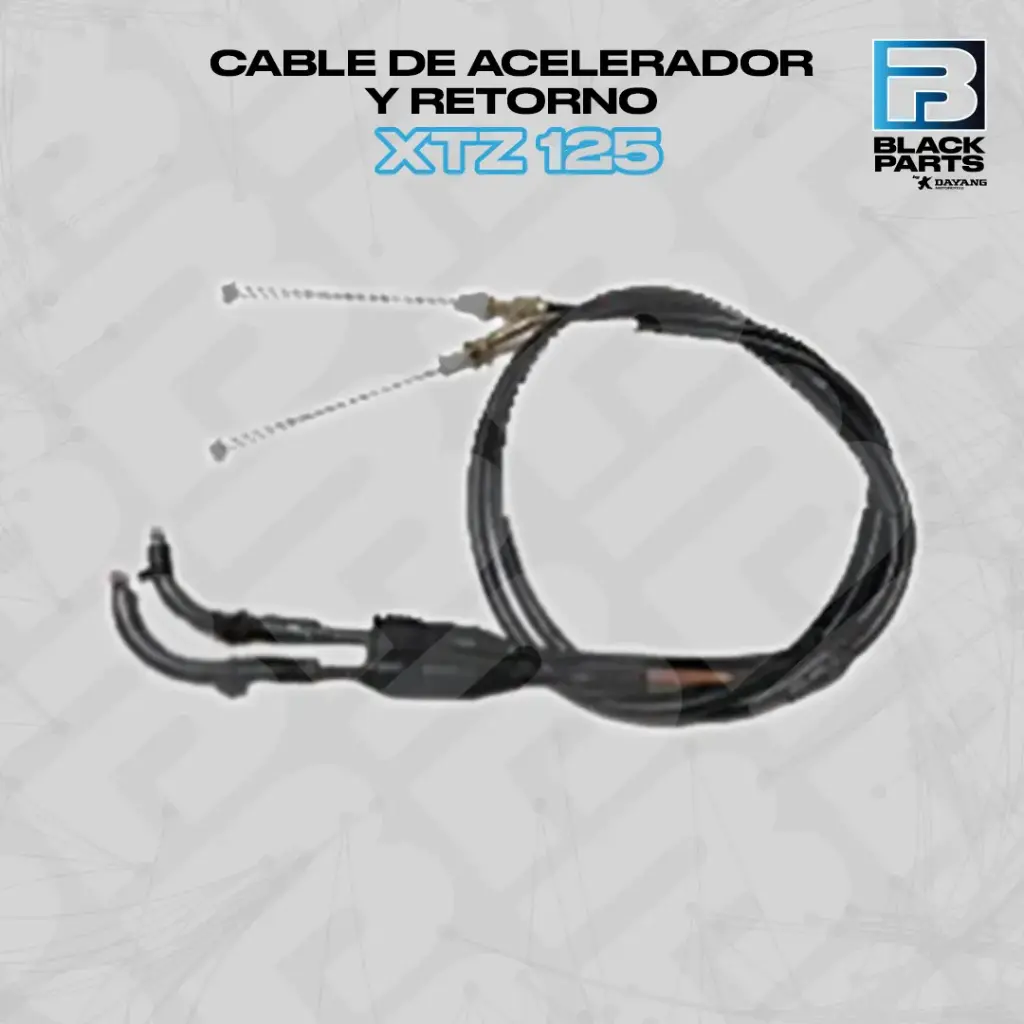 CABLE DE ACELERADOR Y RETORNO XTZ 125 (LT: 1010 mm  / 1017 mm)