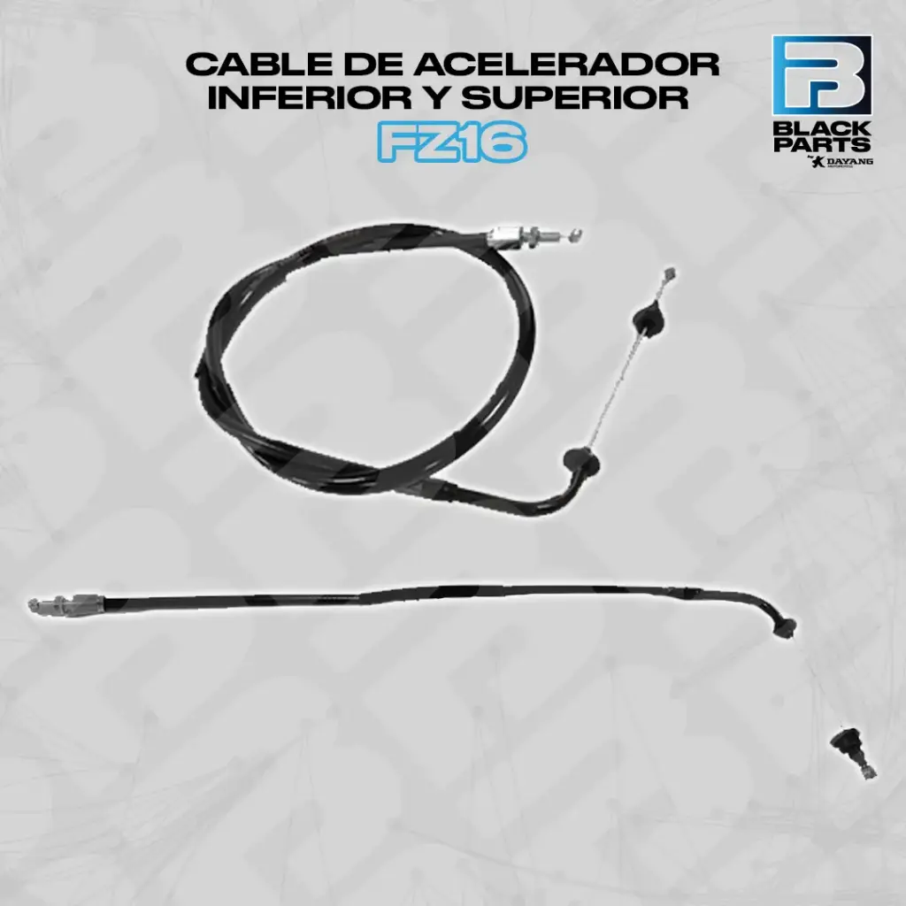 CABLE DE ACELERADOR INFERIOR Y SUPERIOR  FZ16 2013 (LT.INF: 955 mm - LT.SUP: 990 mm)