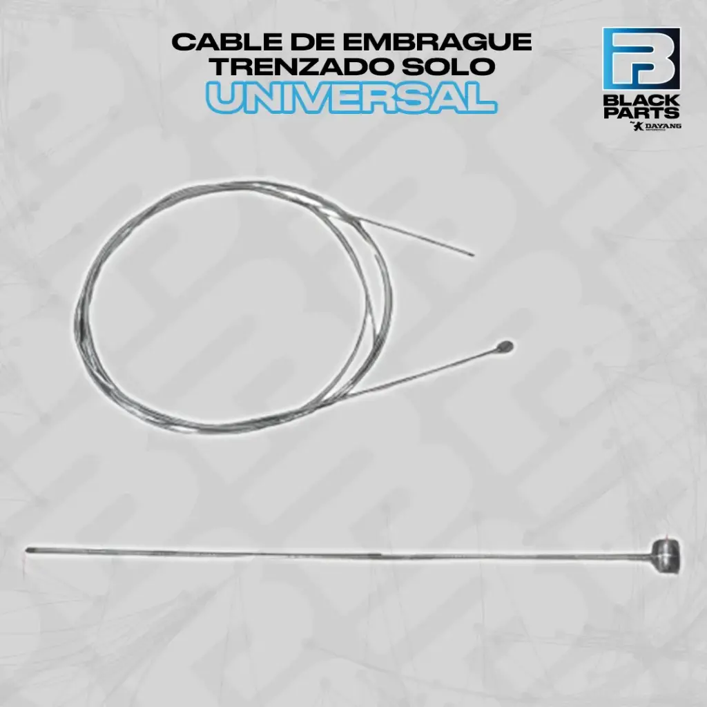 CABLE DE EMBRAGUE TRENZADO UNIVERSAL - LT: 3000 mm ØPR:7,8 x 9 mm
