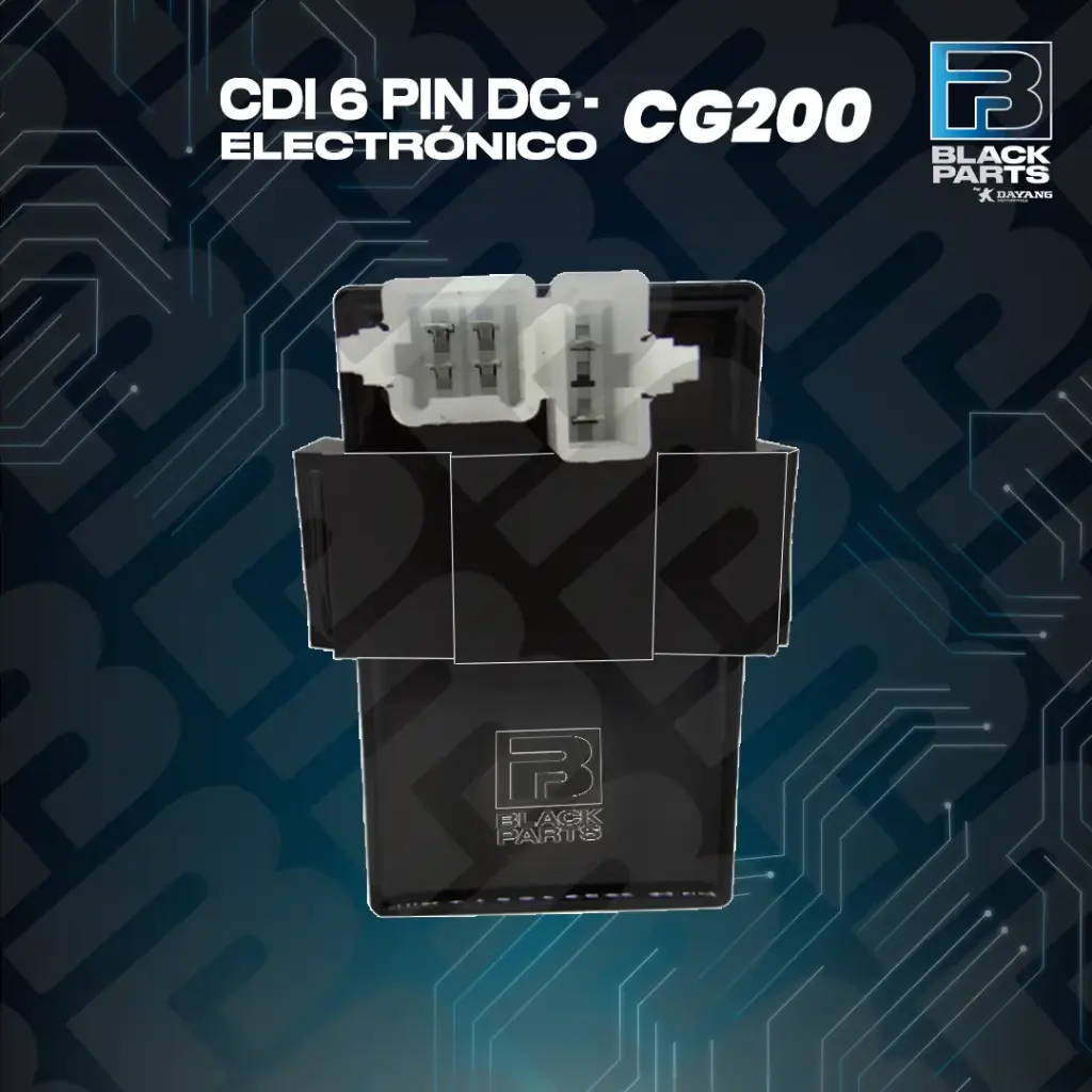 CDI 6 PIN DC - ELECTRONICO  CG200 SOCKET CUADRADO