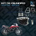 KIT DE CILINDRO COLOR NEGRO (INCLUYE KIT DE PISTÓN, CILINDRO+JUNTA+ANILLO+PIN) CG200 - 196CC 
