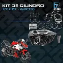 KIT DE CILINDRO (INCLUYE KIT DE PISTÓN, CILINDRO+JUNTA+ANILLO+PIN) CB250 - 232CC 