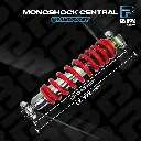 AMORTIGUADOR CENTRAL MONOSHOCK CENTRAL QM200GY 2012 (CROMADO CON RESORTE ROJO - LT: 375 mm) 