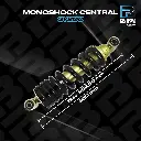 AMORTIGUADOR CENTRAL MONOSHOCK CENTRAL GY200 (DORADO CON RESORTE NEGRO LT: 320 mm)
