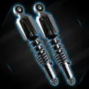 AMORTIGUADOR POSTERIOR I/D GN125 2012 (CROMADO CON RESORTE CROMADO LT: 340 mm)