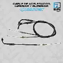 CABLE DE ACELERADOR INFERIOR Y SUPERIOR  QM200GY 2012 (LT.INF: 1025 mm - LT.SUP: 1025 mm)